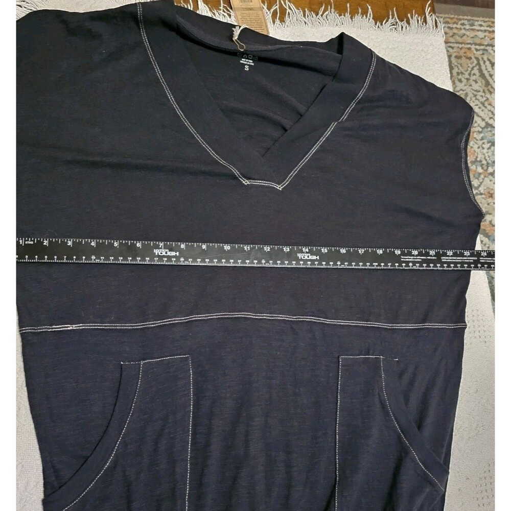 Natural Life Knit Pocket Dress Size S Black Long Sleeve Mini Sweater Dress Tunic - Picture 5 of 9